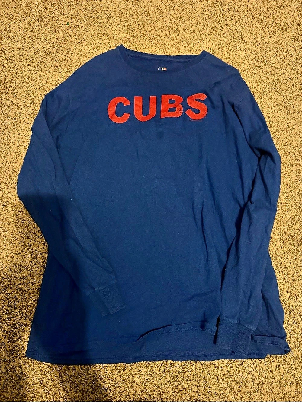 MLB Genuine Merchandise Chicago Cubs Long Sleeve Tee Blue XL